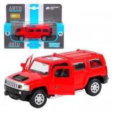 ТМ "Автопанорама" Машинка металлическая 1:43  Hummer H3, красный, откр. двери, инерция, в/к 17,5*12,5*6,5 см JB1251269