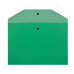 Папка-конверт на кнопке СТАММ А4, 120мкм, пластик, прозрачная, зеленая 355648