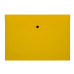 Папка-конверт на кнопке СТАММ А4, 150мкм, пластик, прозрачная, желтая 355652