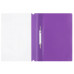 Папка-скоросшиватель пластик. СТАММ А4, 120мкм, фиолетовая с прозр. верхом 355669
