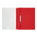 Папка-скоросшиватель пластик. СТАММ А4, 180мкм, красная с прозр. верхом 356765