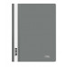 Папка-скоросшиватель пластик. СТАММ А4, 180мкм, серая с прозр. верхом 356766