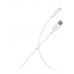 Кабель Smartbuy S01, USB - Lightning, для Apple, 2,4A output, 1м, белый 376315