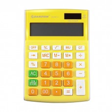 Калькулятор настольный 12 разр.  "Darvish" 105*146*25мм жёлтый DV-2707-12Y