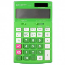 Калькулятор настольный 12 разр. "Darvish" 108*171*29мм  зелёный DV-2666T-12N