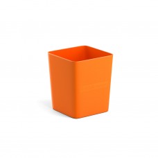 Подставка настольная "Стакан квадратный" неон оранжевый ERICH KRAUSE 51502 377048