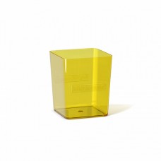 Подставка настольная "Стакан квадратный" неон тонированный желтый ERICH KRAUSE 51505 377045