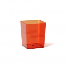 Подставка настольная "Стакан квадратный" неон тонированный оранжевый ERICH KRAUSE 51506 377046