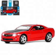 ТМ "Автопанорама" Машинка металлическая 1:32 Chevrolet Camaro SS, красный, свет, звук, откр. двери, капот и багажник, в/к 17,5*13,5*9 см JB1251392