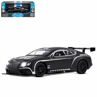 ТМ "Автопанорама" Машинка металл 1:24 Bentley Continental GT3 Concept, черный + белый, свободный ход колес, откр. двери, капот, свет, звук, в/к 24,5*12,5*10,5 см JB1251565