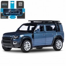 ТМ "Автопанорама" Машинка металл. 1:43 2020 Land Rover Defender 110, синий, инерция, откр. двери, в/к 17,5*12,5*6,5 см JB1251585