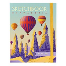 Скетчбук А5 Soft Touch Cappadocia (7БЦ, 64 л, 100 г, на резинке) C64-1562