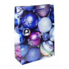Optima Пакет подарочный с глянц. лам. 11,5x14,5x6 см  (S) Ассорти новогодних шаров, 128 г   ПКП-6091