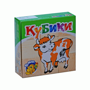 48336 Кубики "Домашние животные" 9шт. 4444-3