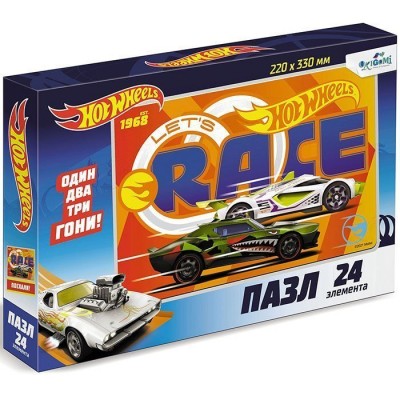 Hot Wheels.Пазл.24Эл. Ускорение.06853