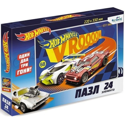 Hot Wheels.Пазл.24Эл. Финишный рывок.06854