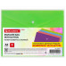 Папка-конверт с кнопкой А4, КОМПЛЕКТ 8 шт., яркие неоновые цвета ассорти, BRAUBERG "NEON", 272871