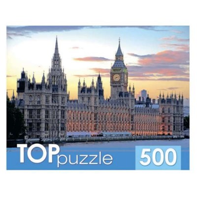 TOPpuzzle. ПАЗЛЫ 500 элементов. КБТП500-6805 Лондон. Вестминстерский дворец