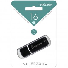 Память Smart Buy "Crown"  16GB, USB 2.0 Flash Drive, черный Smart Buy 218760