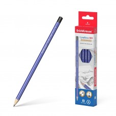 Чернографитный шестигранный карандаш  ErichKrause® Grafica 100 B  45609