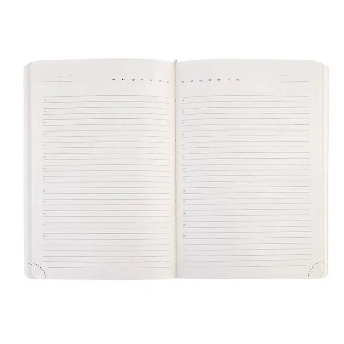 Ежедневник недатированный "Message. Тихими шагами" A5 272 стр, белая бумага 70 г/м² 2334513