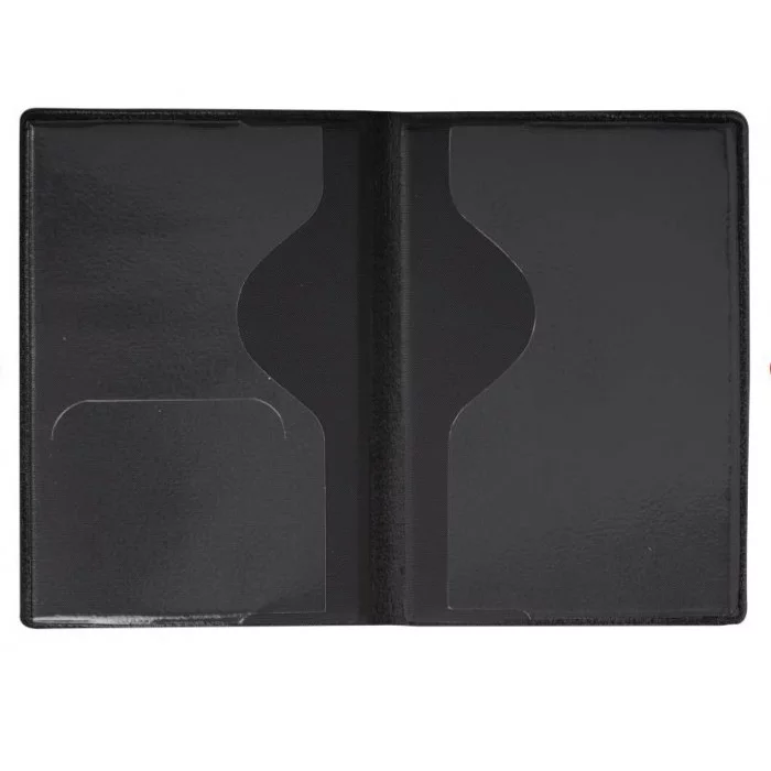 Обложка для паспорта "Passport Map", мягкая экокожа, графитовая, STAFF, 238875