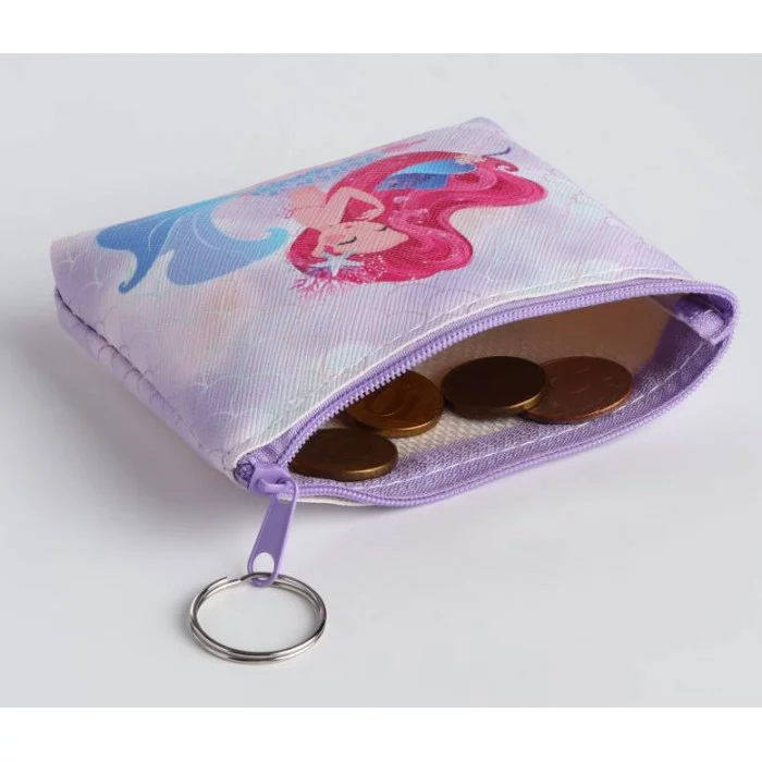 Кошелек дет 13-01-01 Русалки, 12*3*8 см, отд на молнии, МИКС 10463296