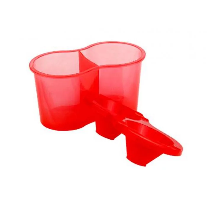 Стакан-непроливайка двойной ЦВЕТНОЕ АССОРТИ-2  5 цветов С-9006