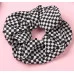 Резинка для волос "Орбита" клетка мини стиль 12см чёрно-белый 10526845