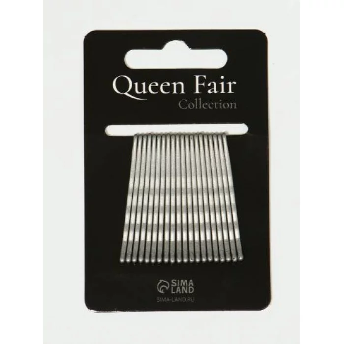 Невидимка для волос «Классика» (набор 20 шт) рельеф 5см блеск 9447730