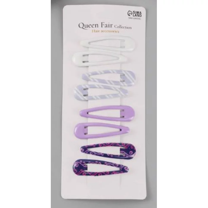 Невидимка для волос "Флора" (набор 8 шт) нежность 5см микс 10679931