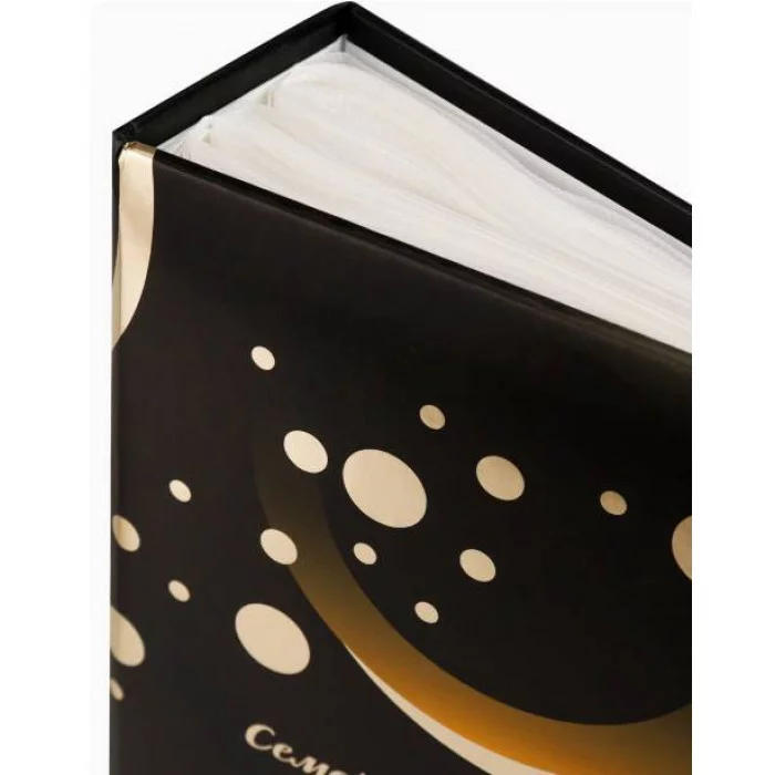 Фотоальбом на 100 фото 10*15 50 л.с фольг.тисн. "Семейный альбом" 11.5 x17.5см ФР-1272