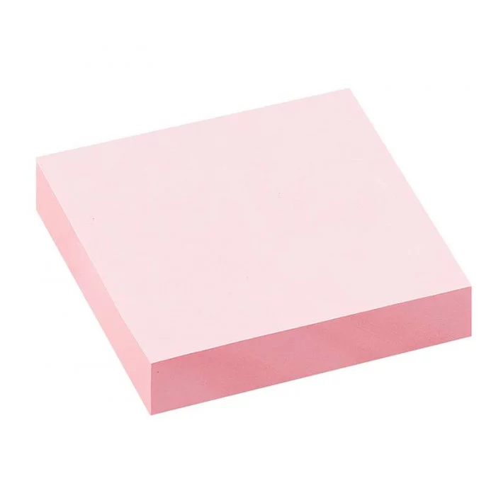 Самоклеящийся блок OfficeSpace 50*50мм, 100л., розовая пастель  269562