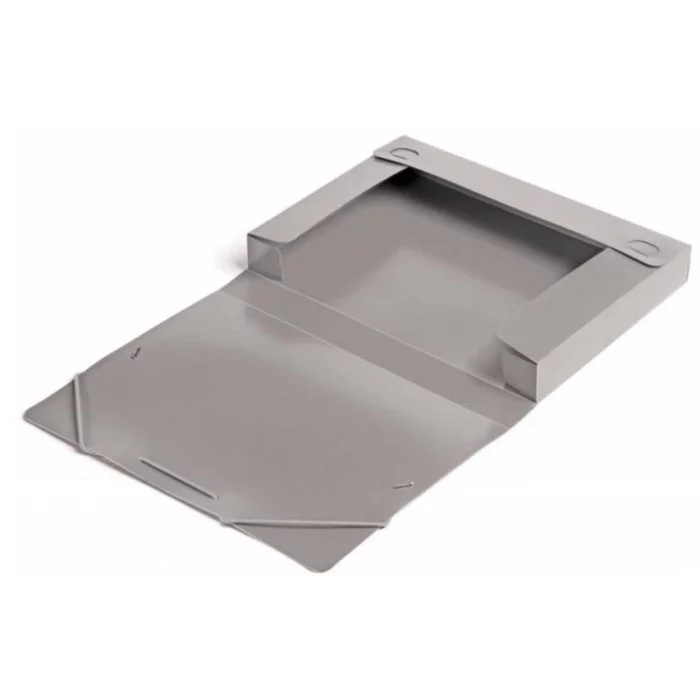 Папка-короб архивная на резинке, корешок 40 мм, пластик 0.7 мм, Calligrata серая 6926787