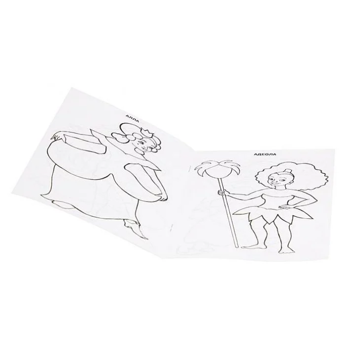 Раскраска А5 Ч/Б. ПРИНЦЕССЫ 8л.на скрепкеобл.-мелов.бумага Р-7671