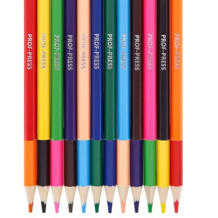 Карандаши цв.акварел.12 цв. ТУМАННЫЙ ГОРОД (КЦ-4387) гекс,точилка и кисточка в наб,d=3мм, КЦ-4387