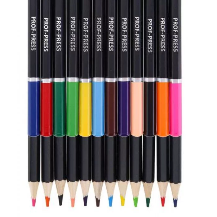 Карандаши цветные, 12 цв, дерево MINI FRIENDS (КЦ-3707) набор, гексаг, 2М, гриф. d=3мм, КЦ-3707